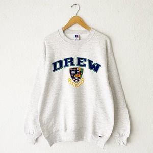 Vintage Drew University Crewneck Sweatshirt TT5
